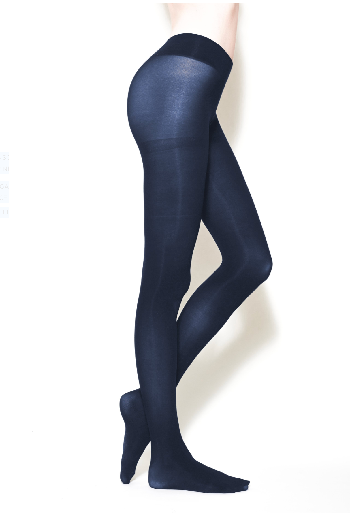 Wade & Belle Navy Opaque Tights