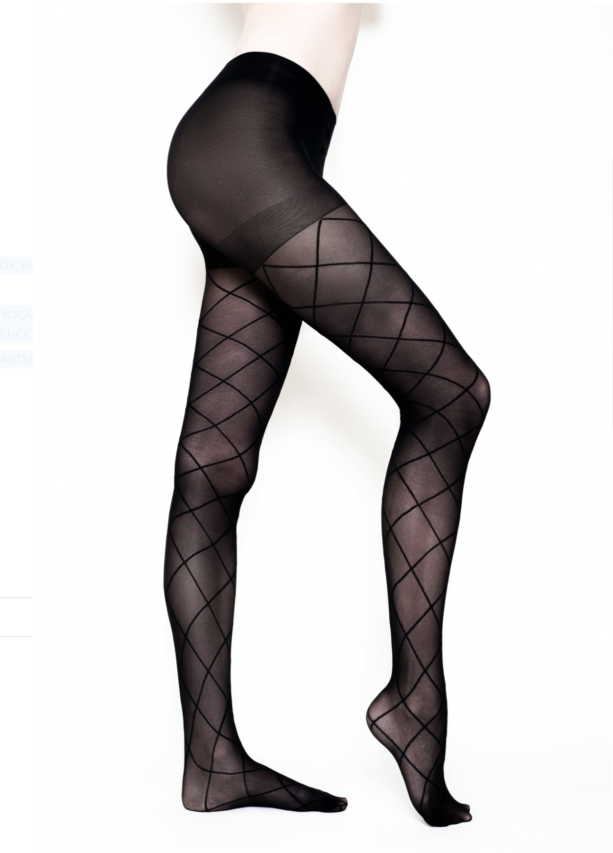 Wade & Belle Blk Criss Cross Tights