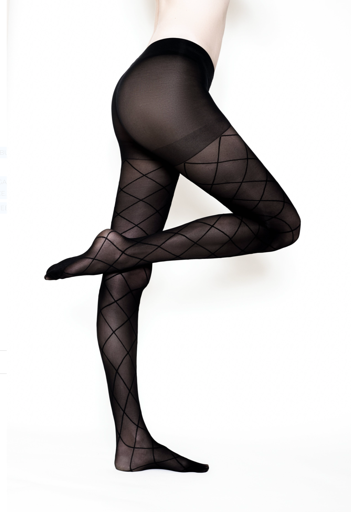 Wade & Belle Blk Criss Cross Tights