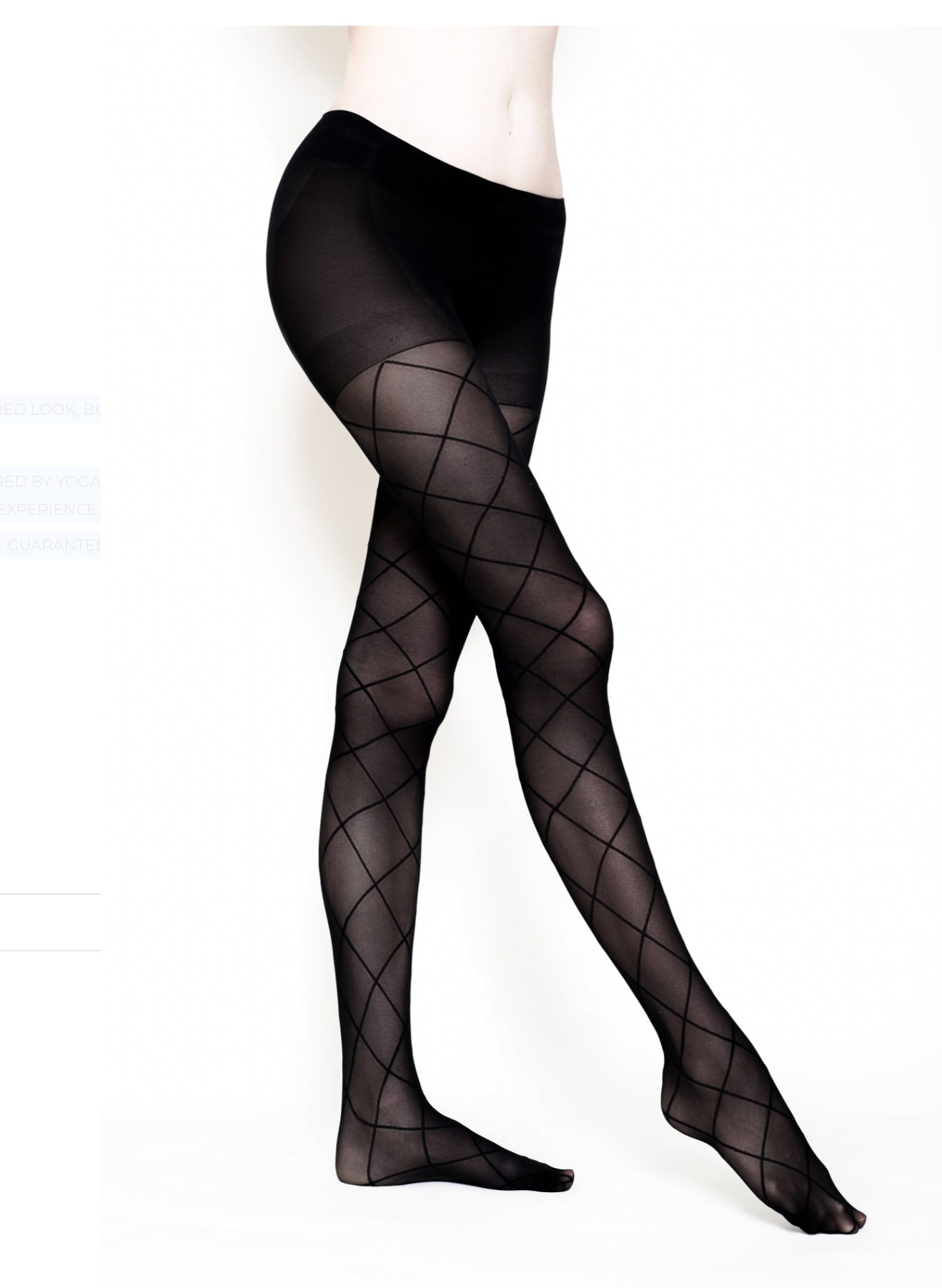 Wade & Belle Blk Criss Cross Tights