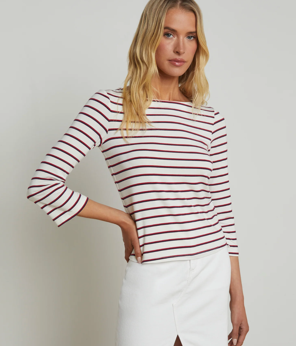 L'Agence Lucille Boatneck Top