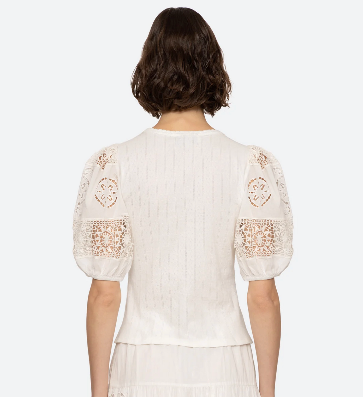 Sea Dahlia Eyelet Tee