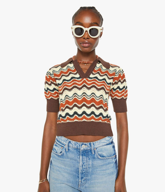 Mother S/S Crochet Top