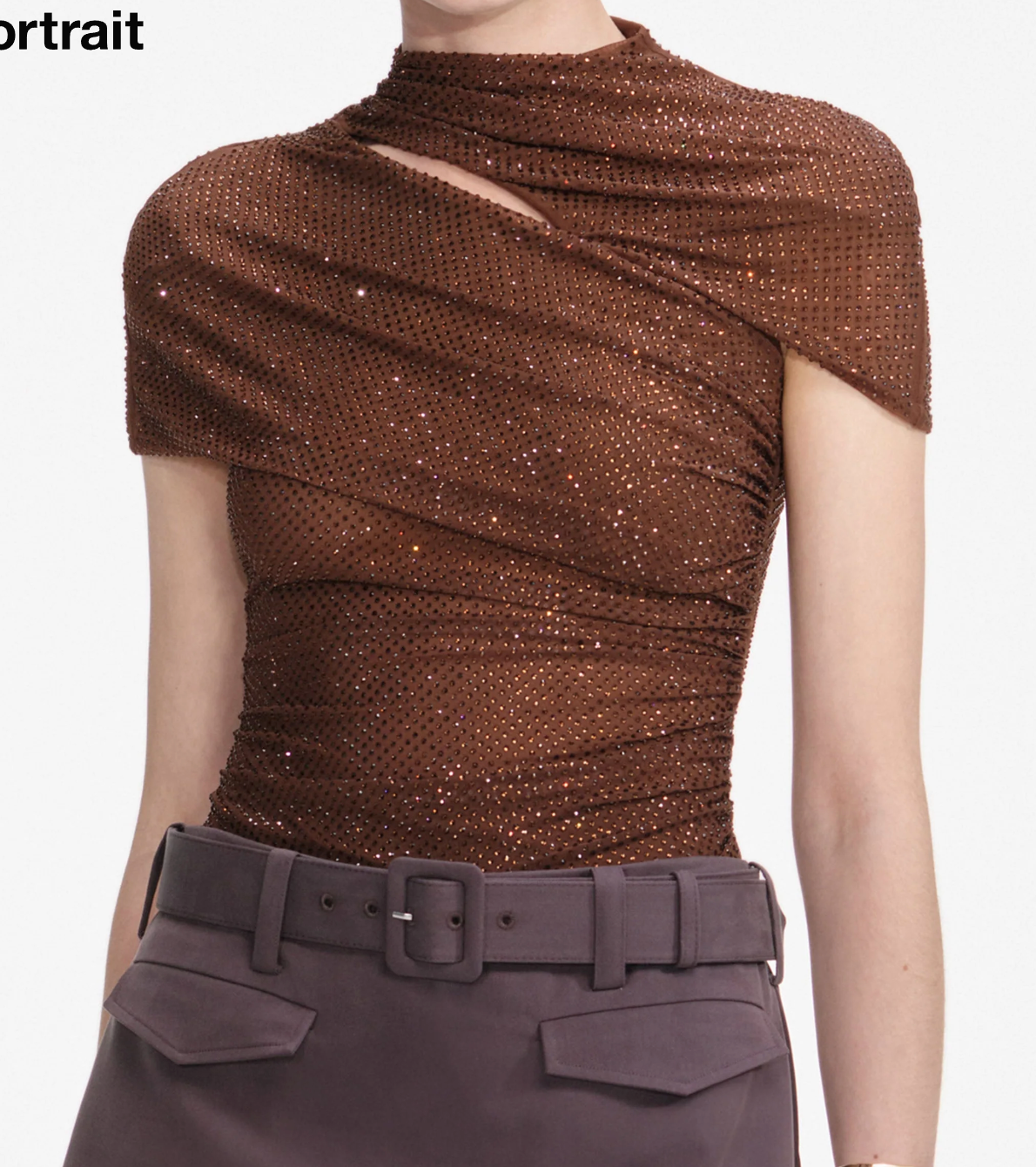 Self Portrait Cut Out Top