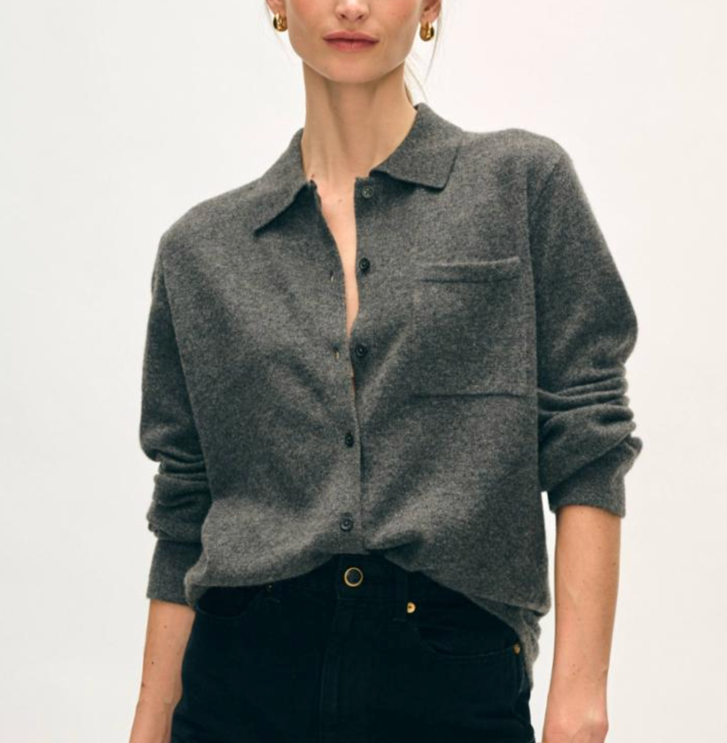 W+W Cashmere Button Down