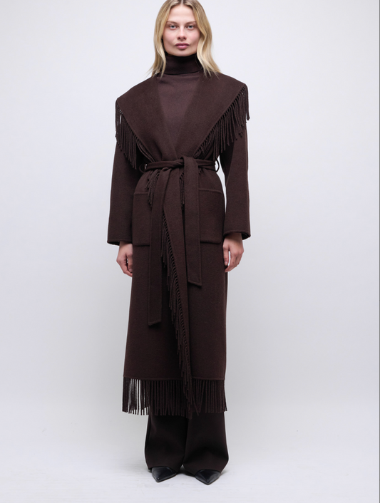 Simkhai Carrie Fringe Coat