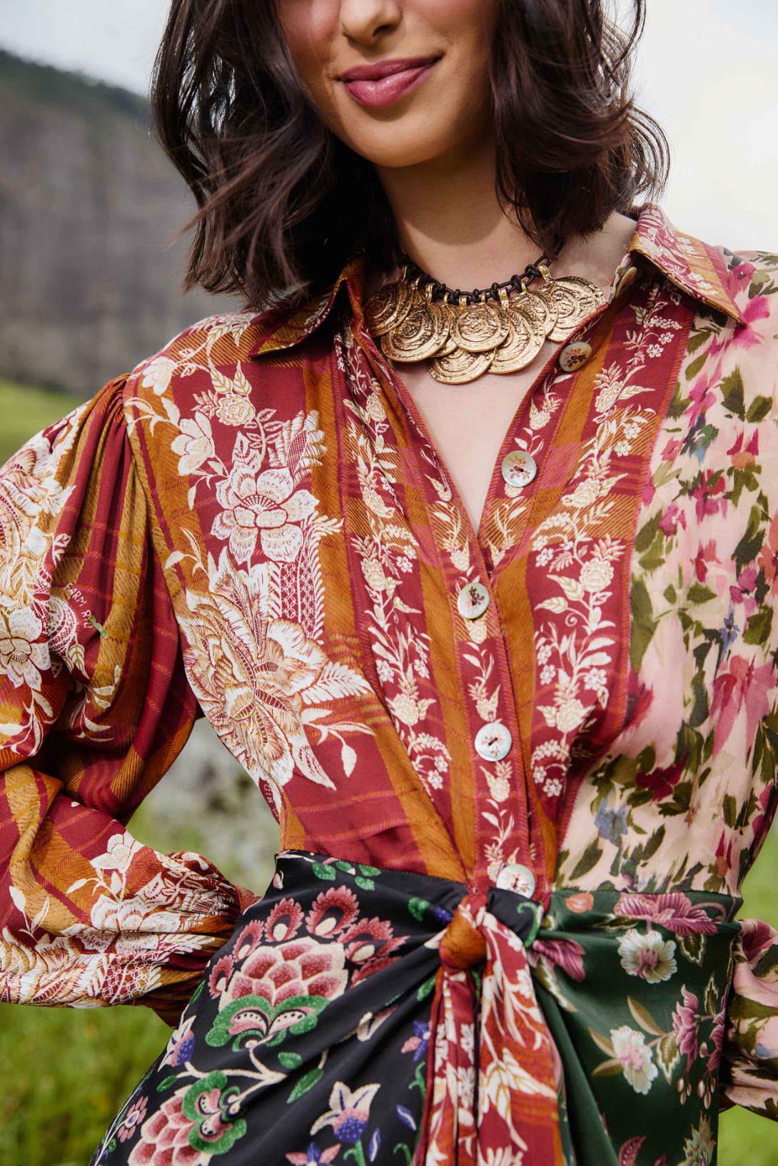Farm Rio Winter Garden Dress