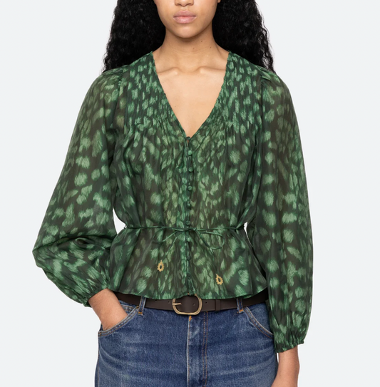 Sea Claude Print Blouse