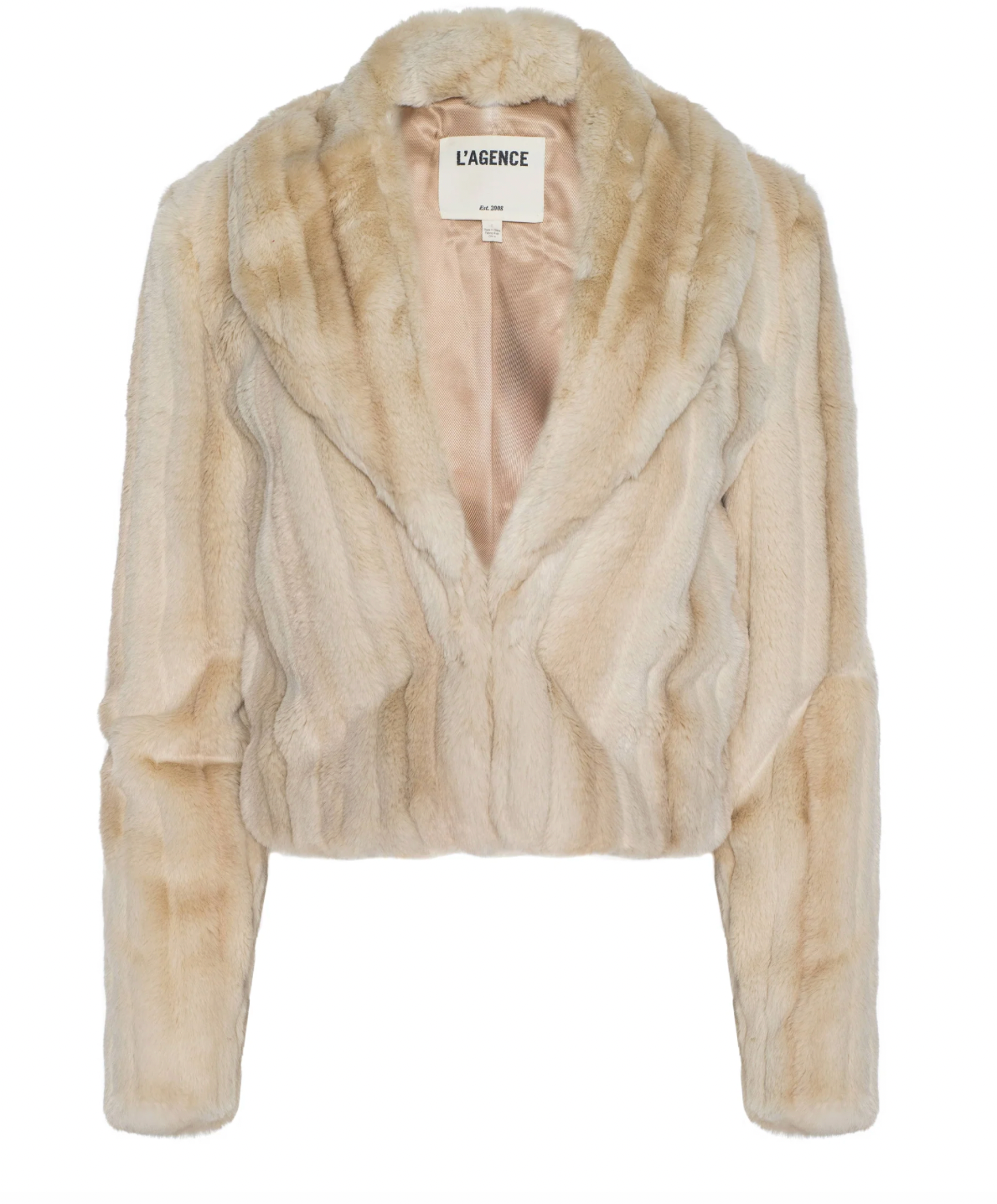 L'Agence Davy Crop Plush Jkt