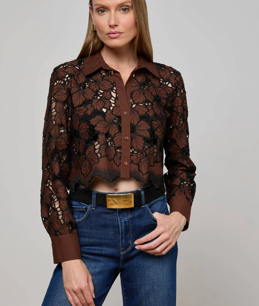 L'Agence Seychelle Eyelet Top