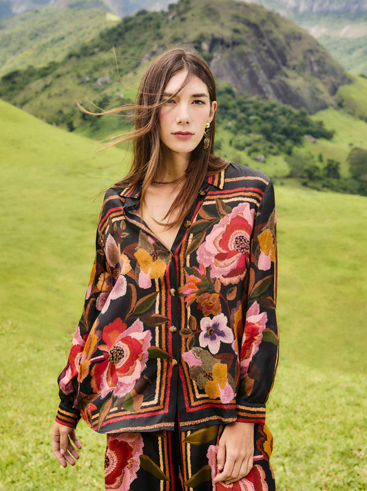 Farm Rio Flowers Shirt