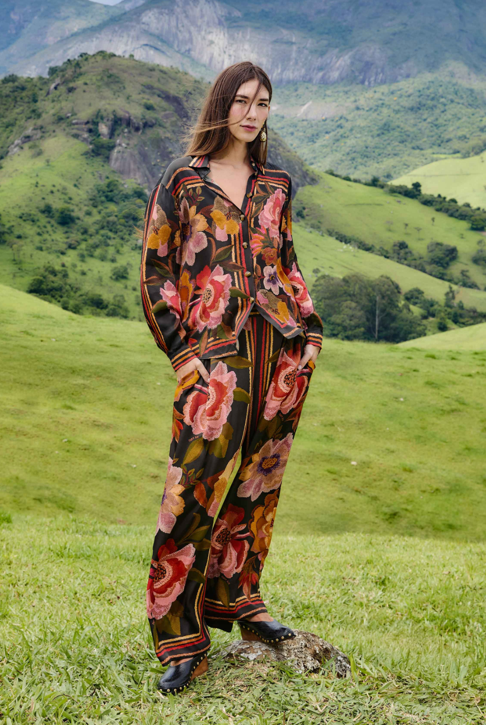 Farm Rio Flowers Shirt