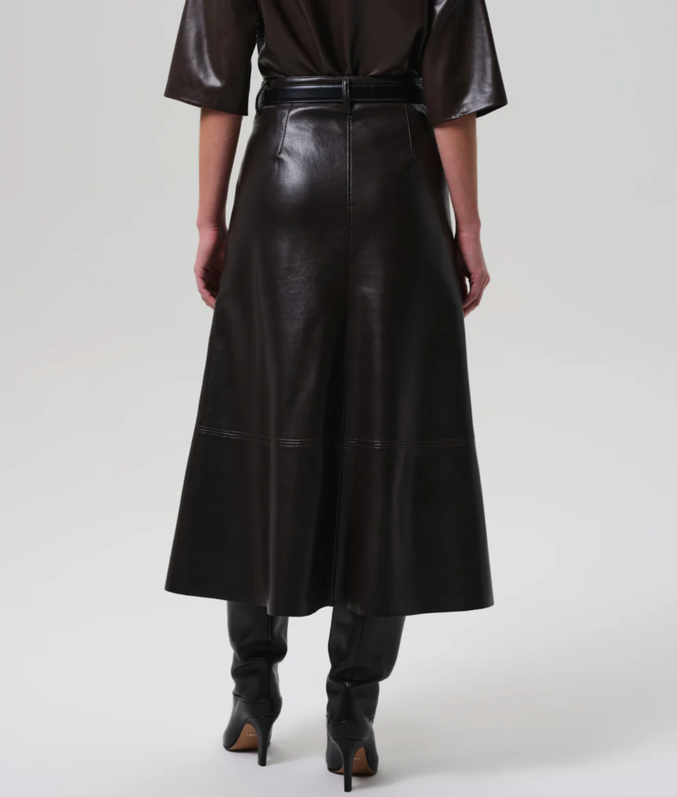 COH Cassia Leather Skirt