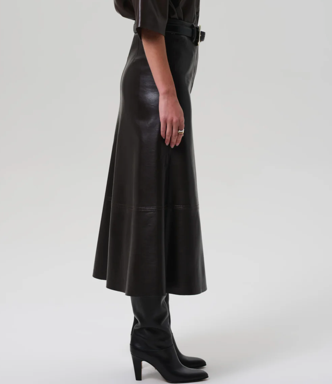 COH Cassia Leather Skirt