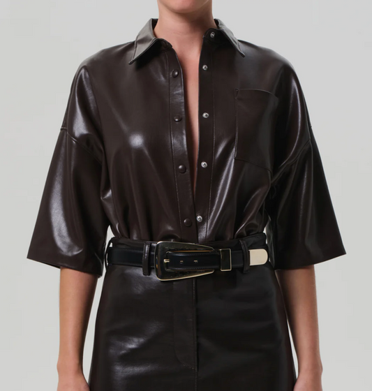 COH Frances Crop Button Up
