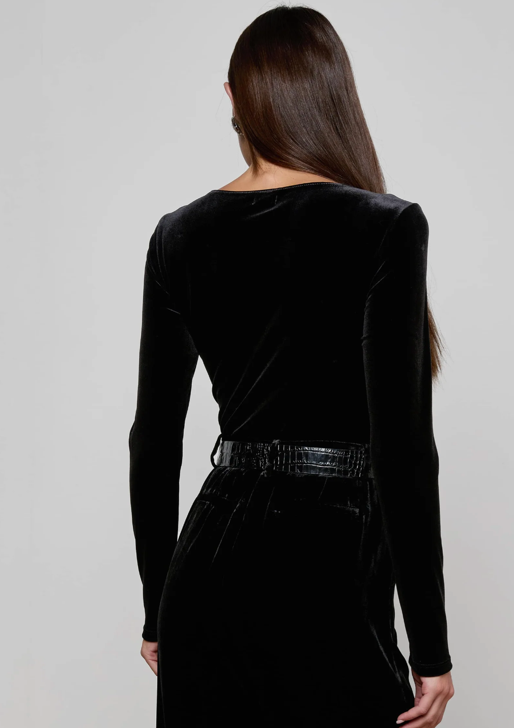 L'Agence Seraphine Velvet Bodysuit