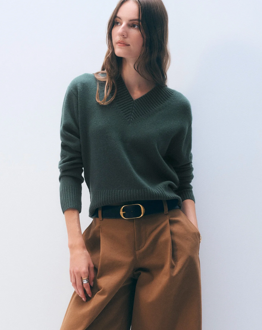 W+W Wide Rib Trim Sweater