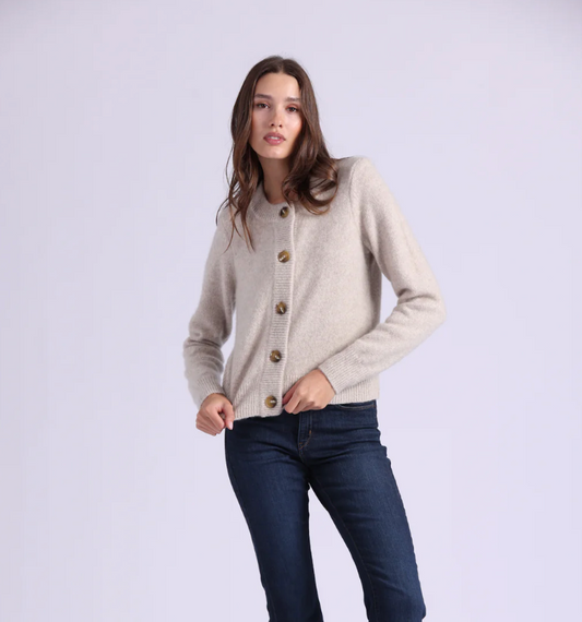 Minnie Rose Marled Cardi