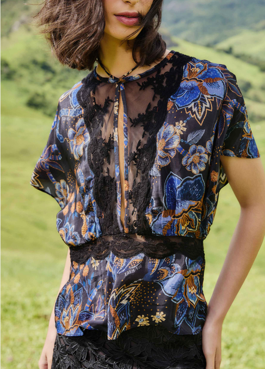 Farm Rio Bouquet Blouse