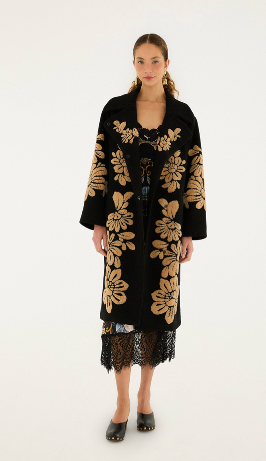 Farm Rio Bold Flowers Coat