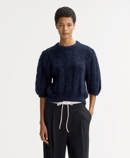 Soft Goat Elbow Sweater