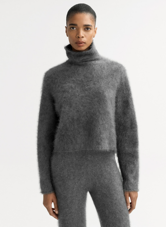 Soft Goat Brushed Turtleneck