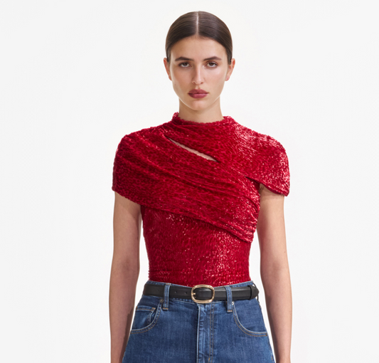 Self Portrait Cut Out Top