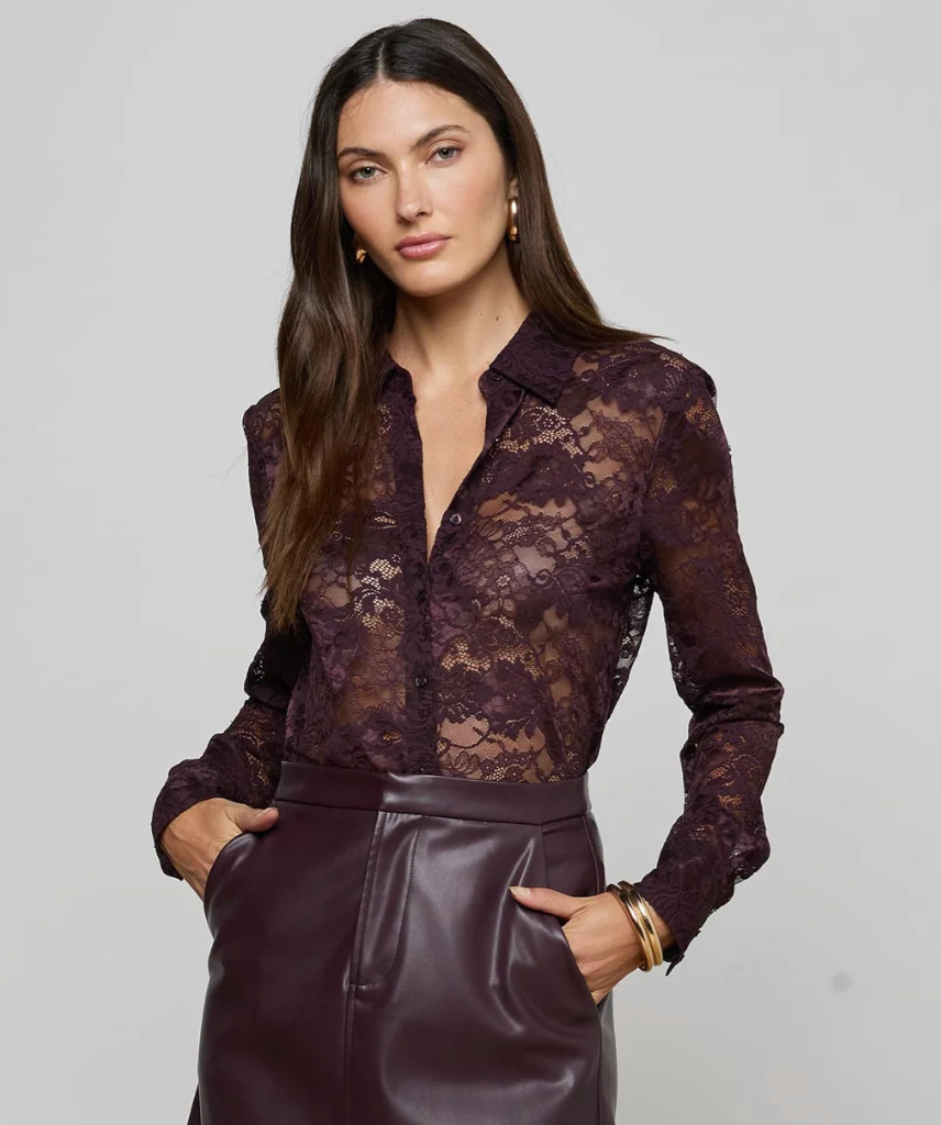 L'Agence Maia Lace Blouse