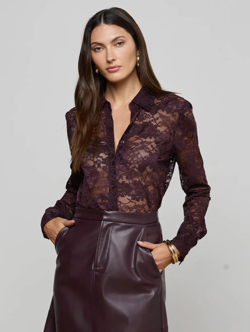 L'Agence Maia Lace Blouse