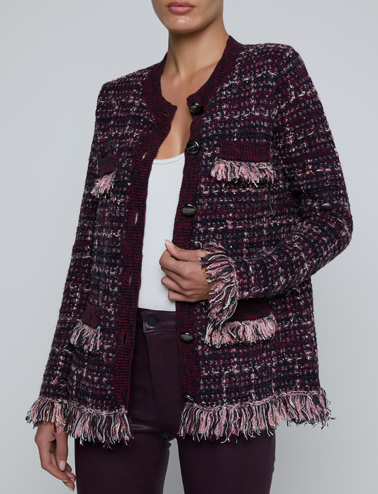 L'Agence Kastoria Fringe Cardi