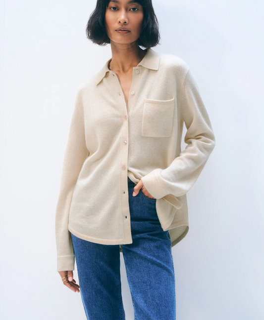 W+W Cashmere Button Down