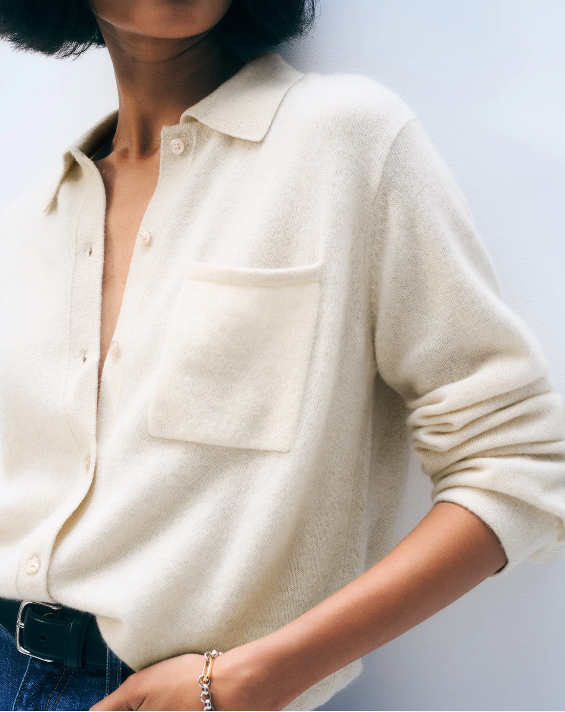 W+W Cashmere Button Down