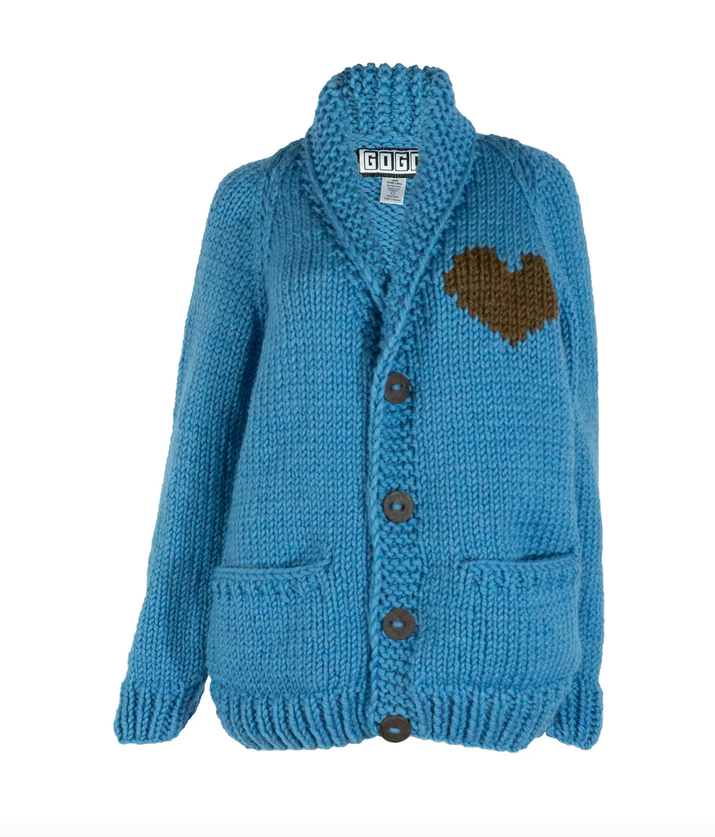 GOGO Long Heart Cardigan