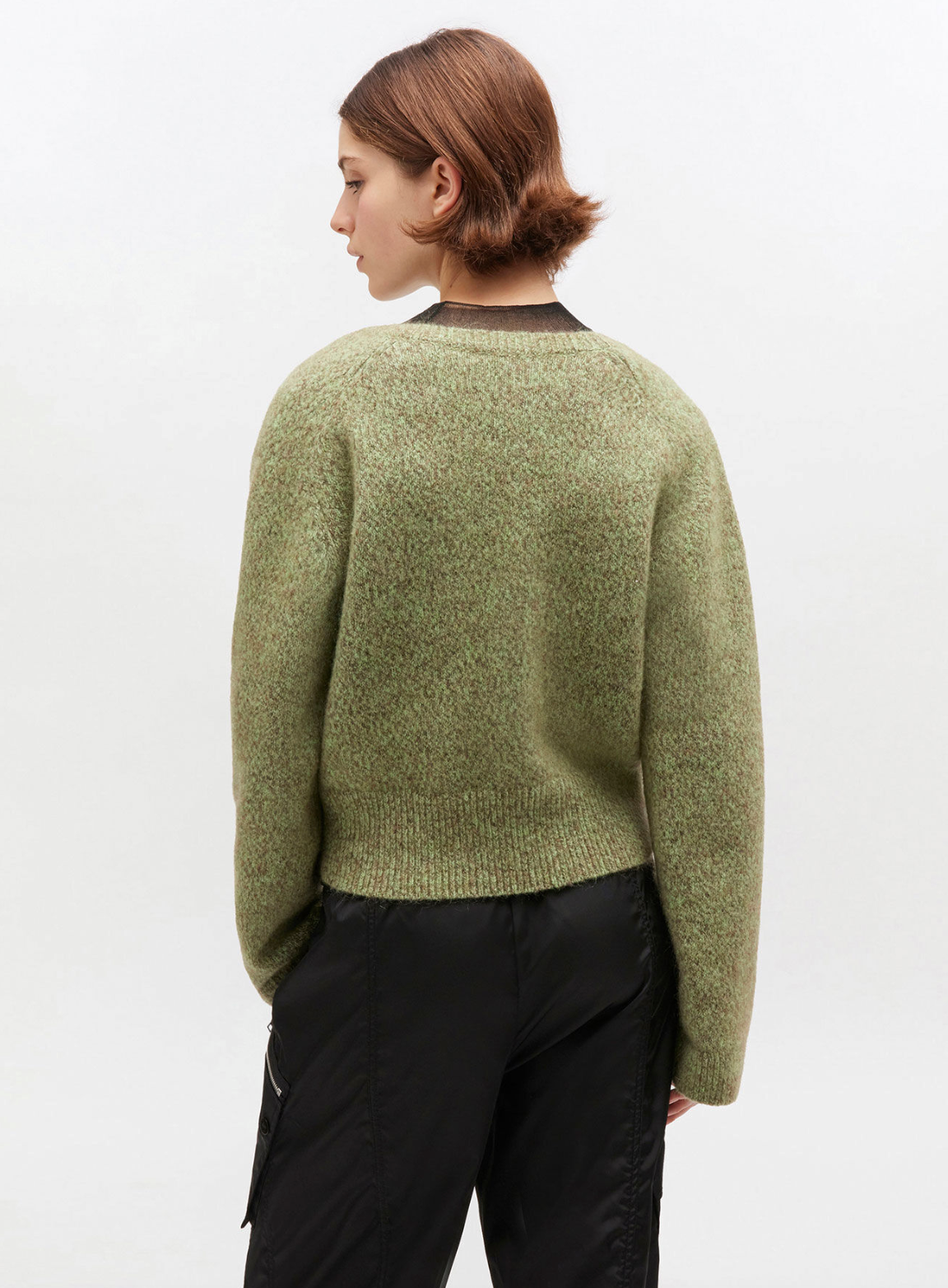 GANNI Deep V sweater