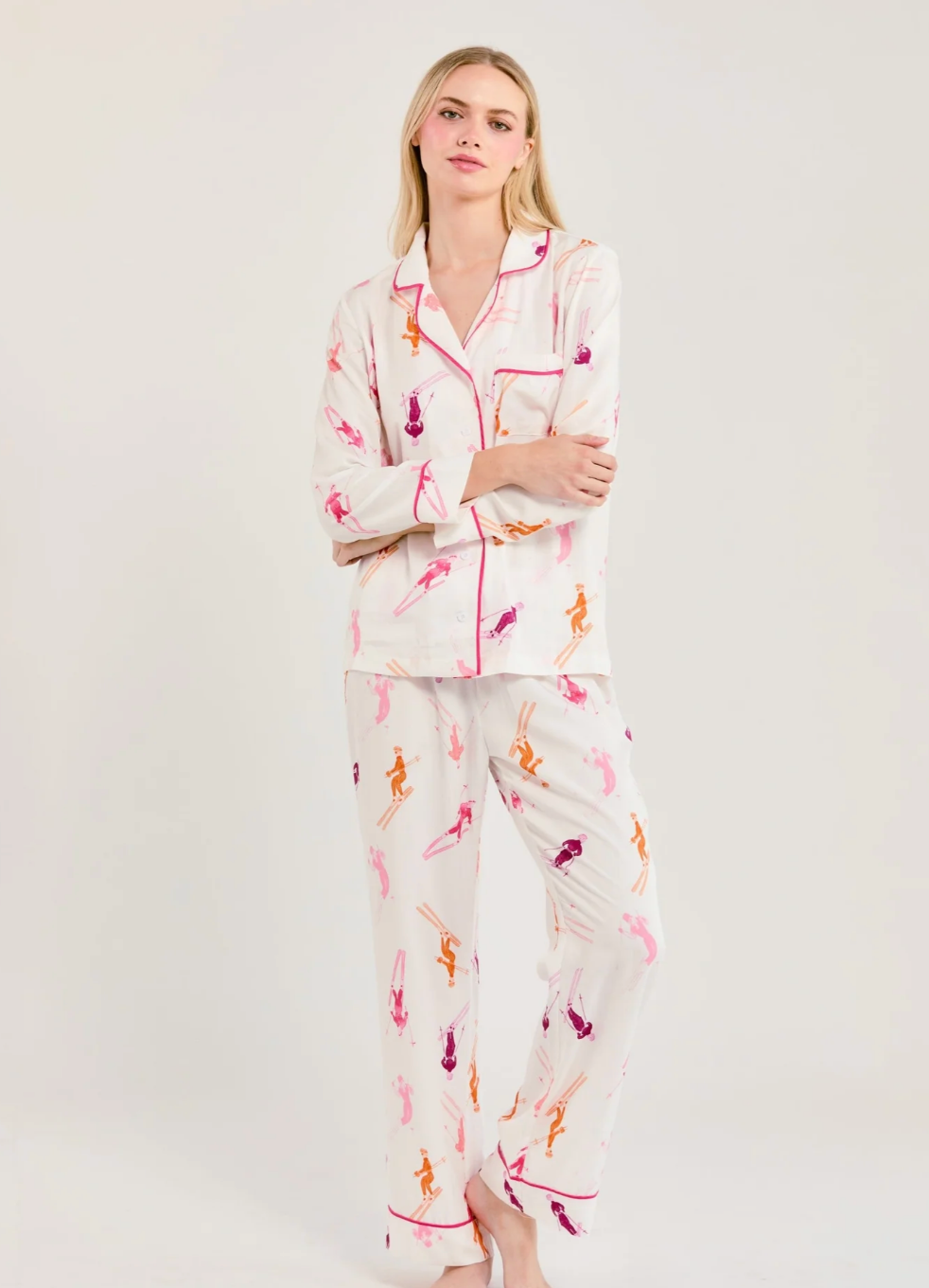 Katie Kime Ski Lady PJ Set