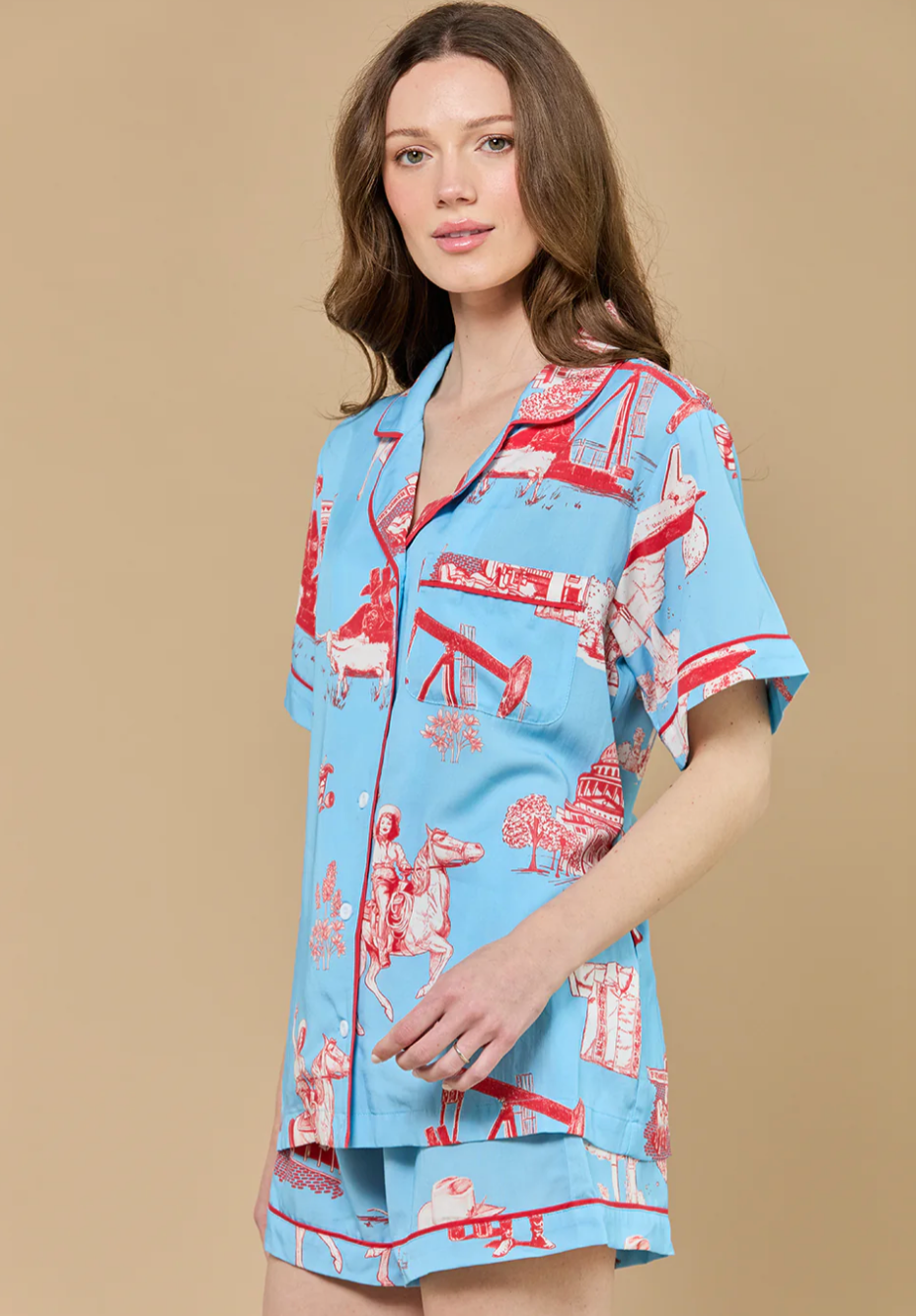 Katie Kime TX Short PJ Set