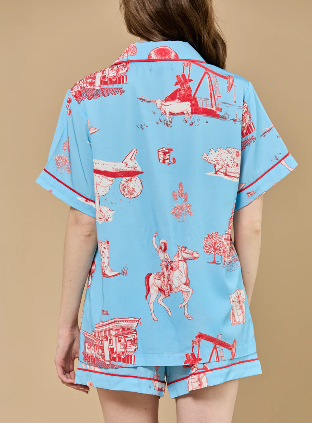 Katie Kime TX Short PJ Set