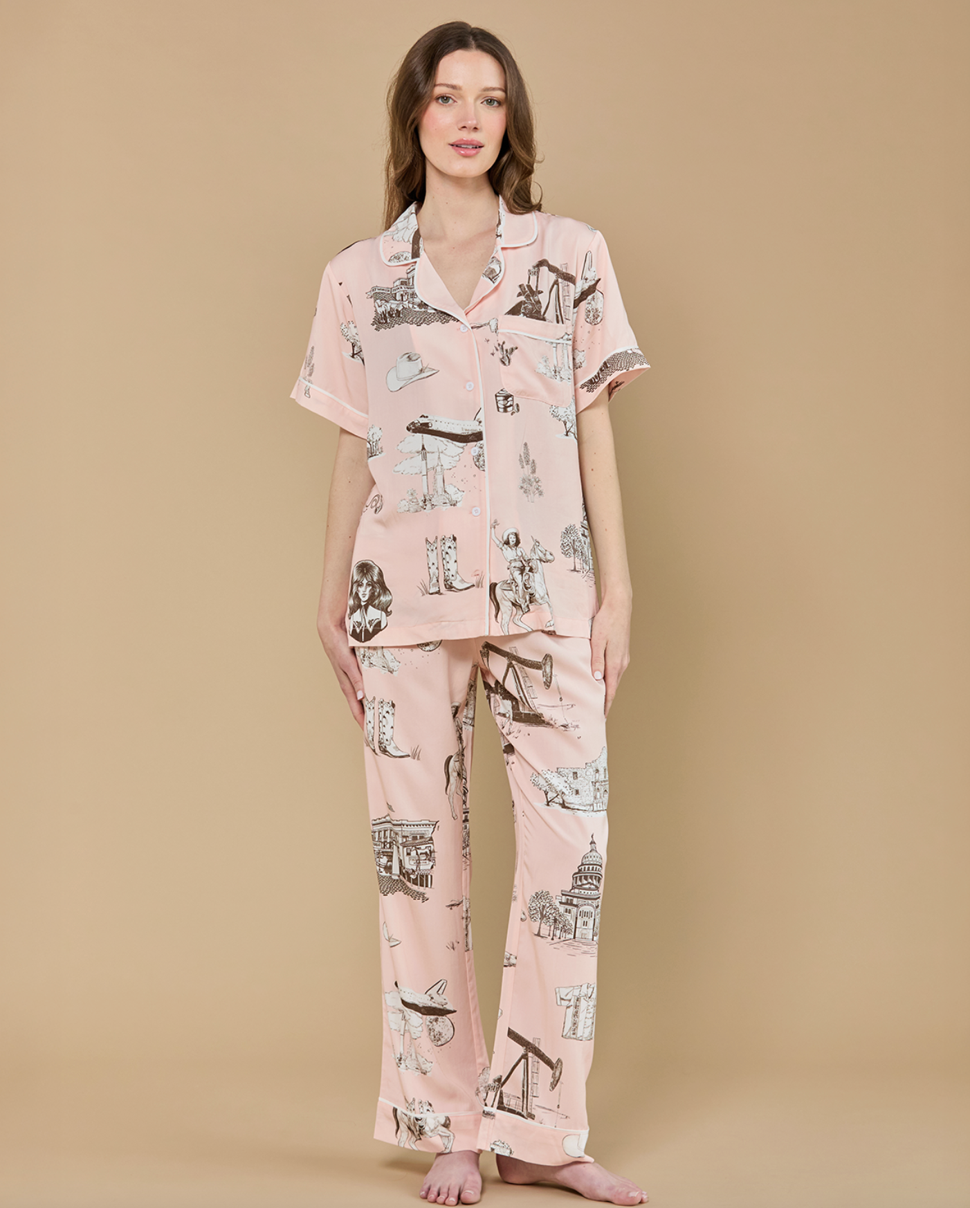 Katie Kime TX Pant PJ Set