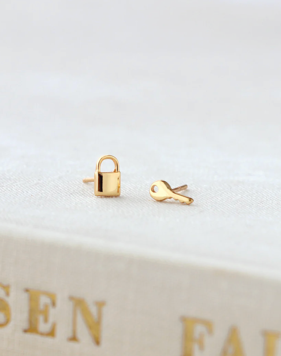 Kris Nations Lock + Key Studs