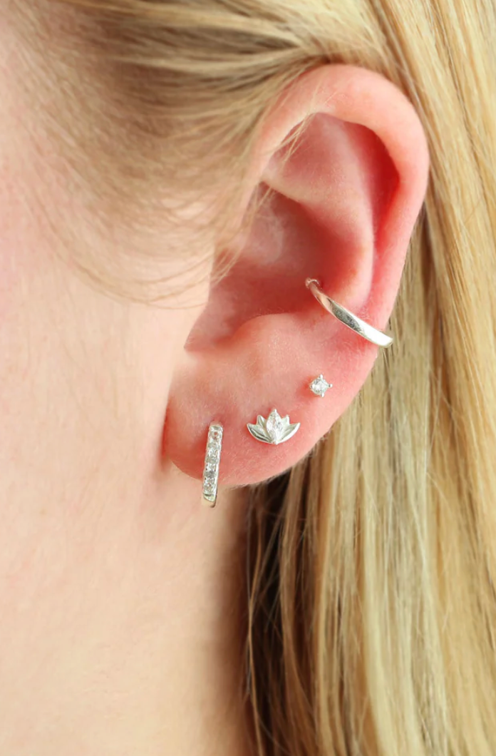 Kris Nations Lotus Crystal Stud