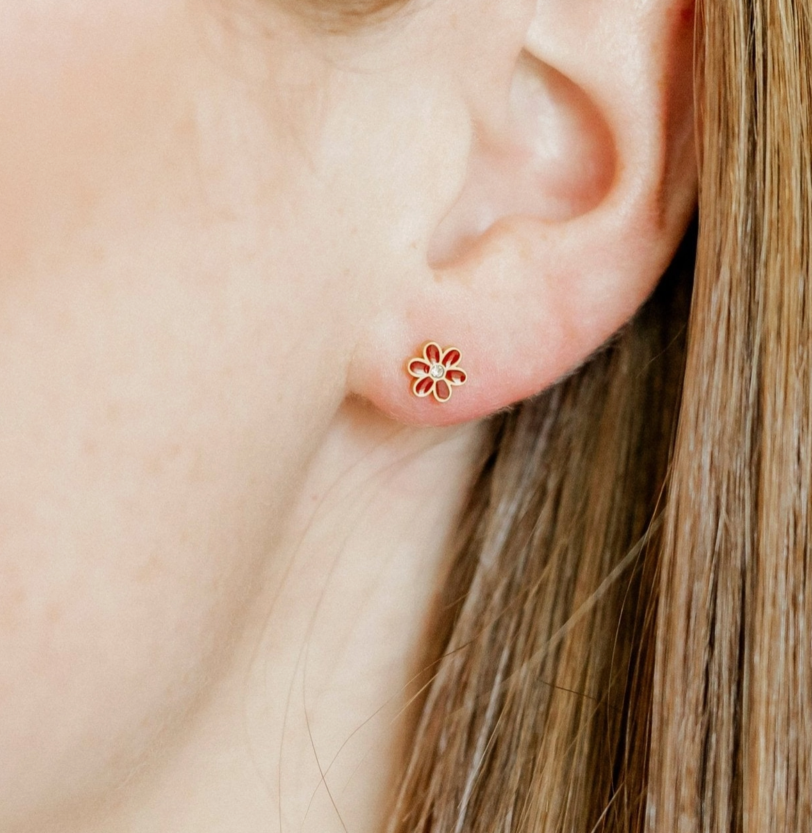 Screwback Stud Earrings - Alli