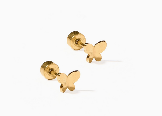 Screwback Stud Earrings - Billie Butterfly