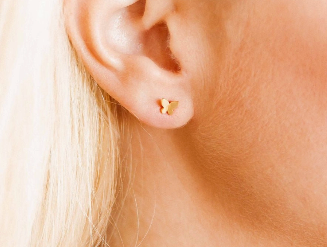 Screwback Stud Earrings - Billie Butterfly