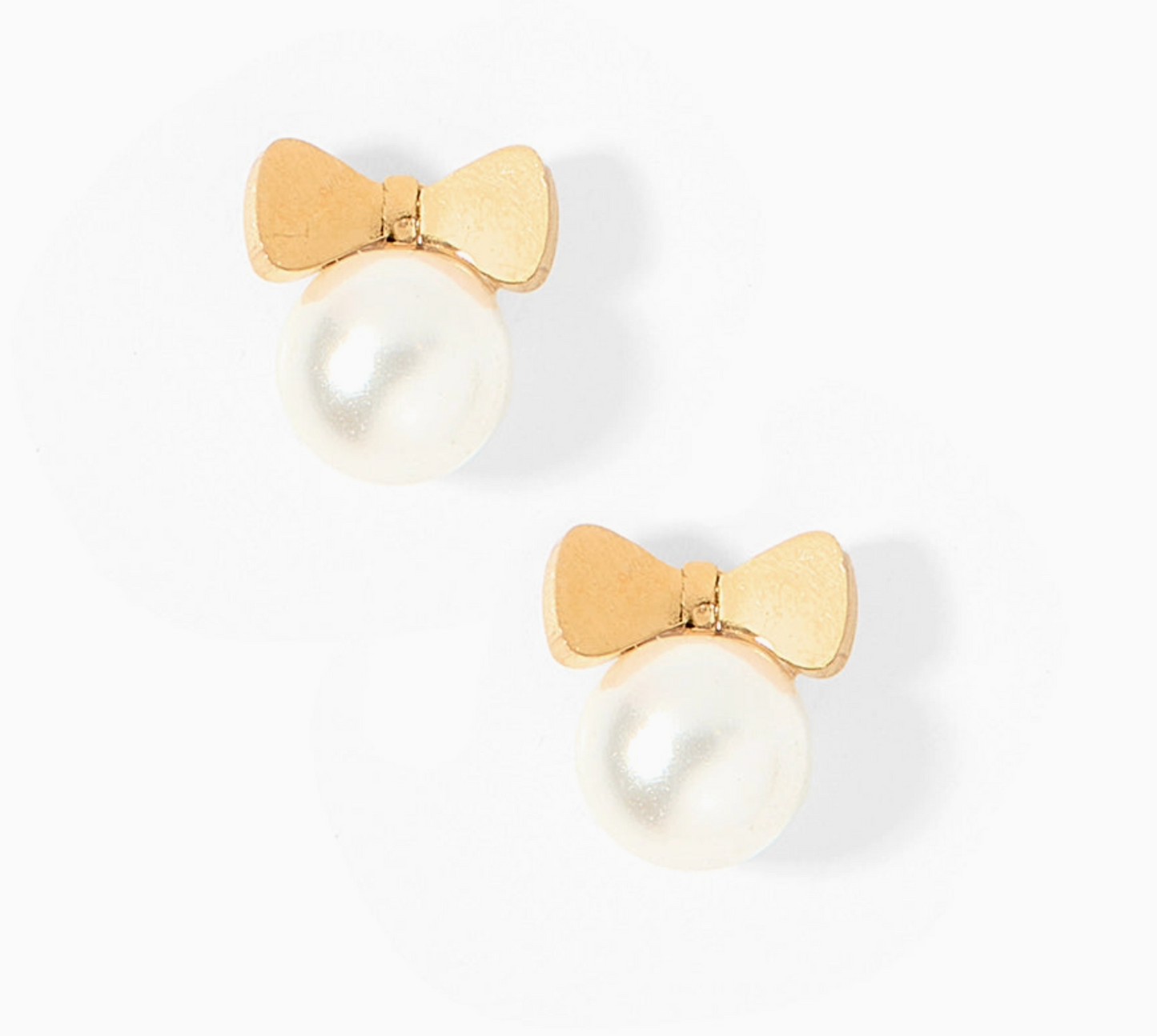 Screwback Stud Earrings- Heidi Pearl Bow