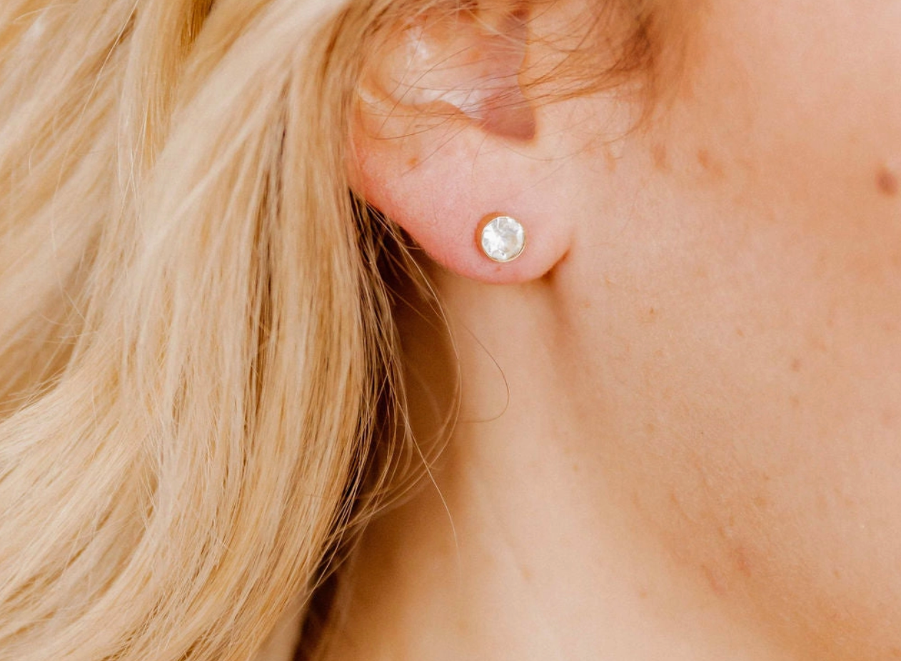 Screwback Stud Earrings- Juliet