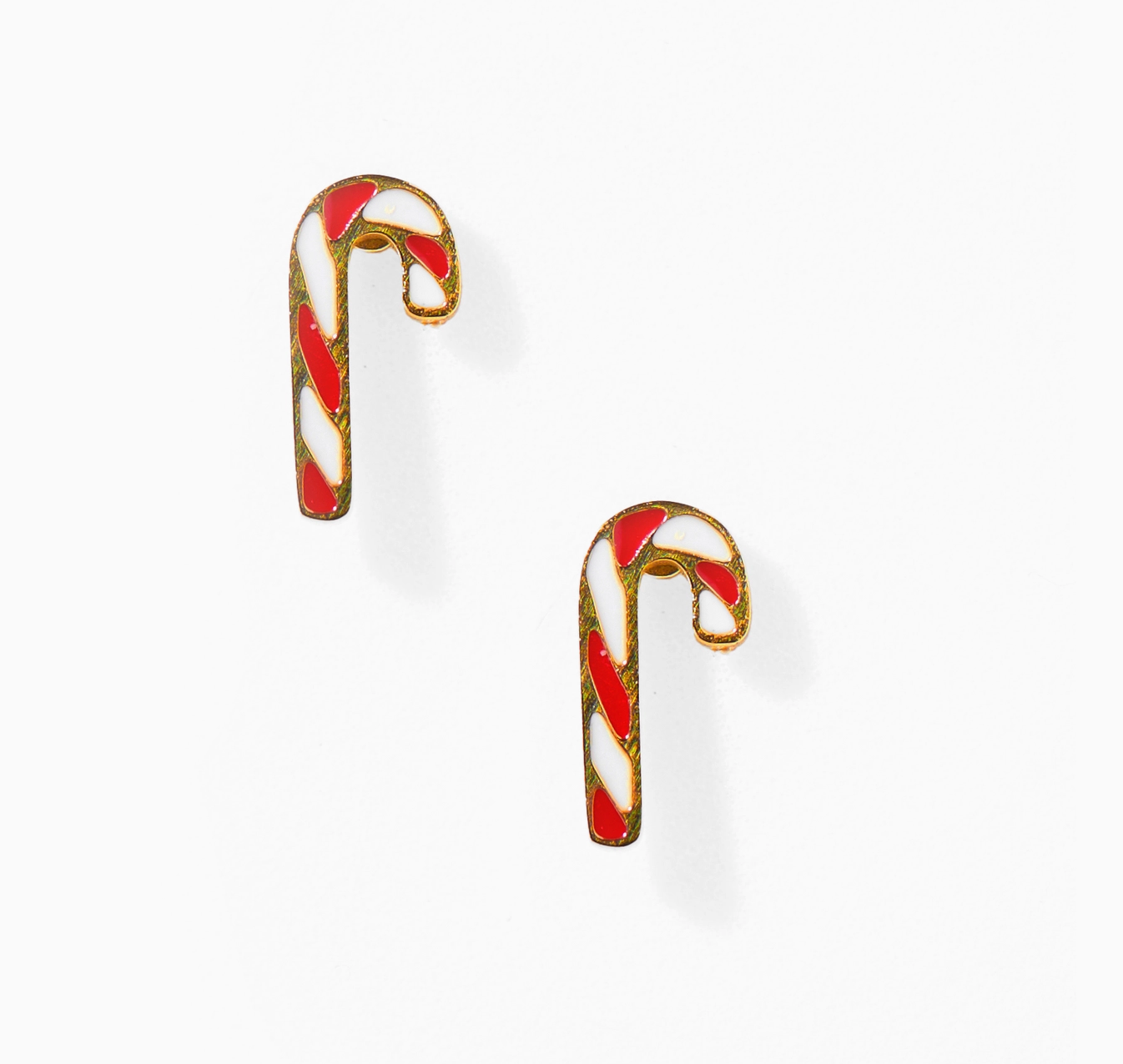 Screwback Stud Earrings- Peppermint Twist