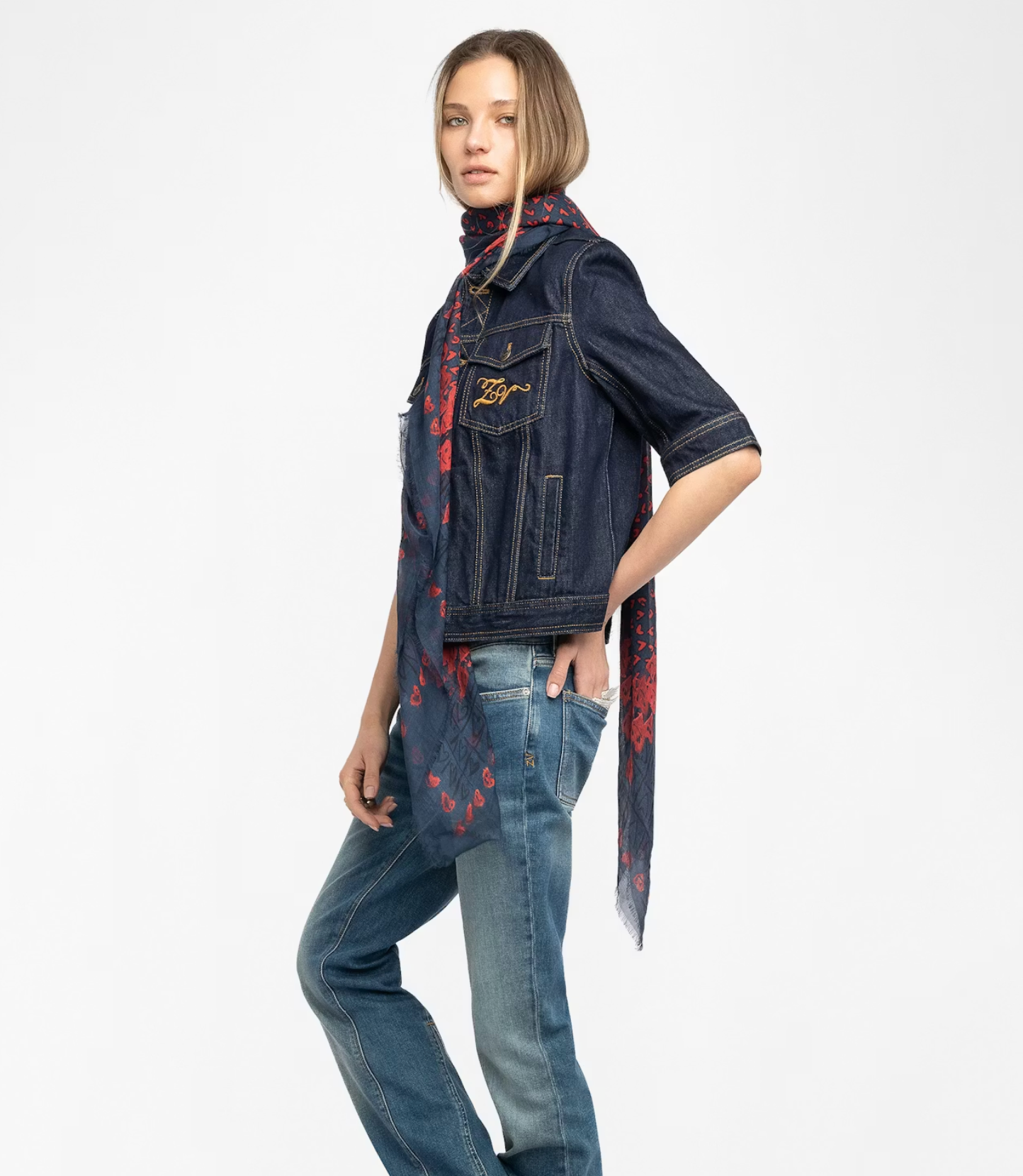 Z&V Kerry Hearts Scarf