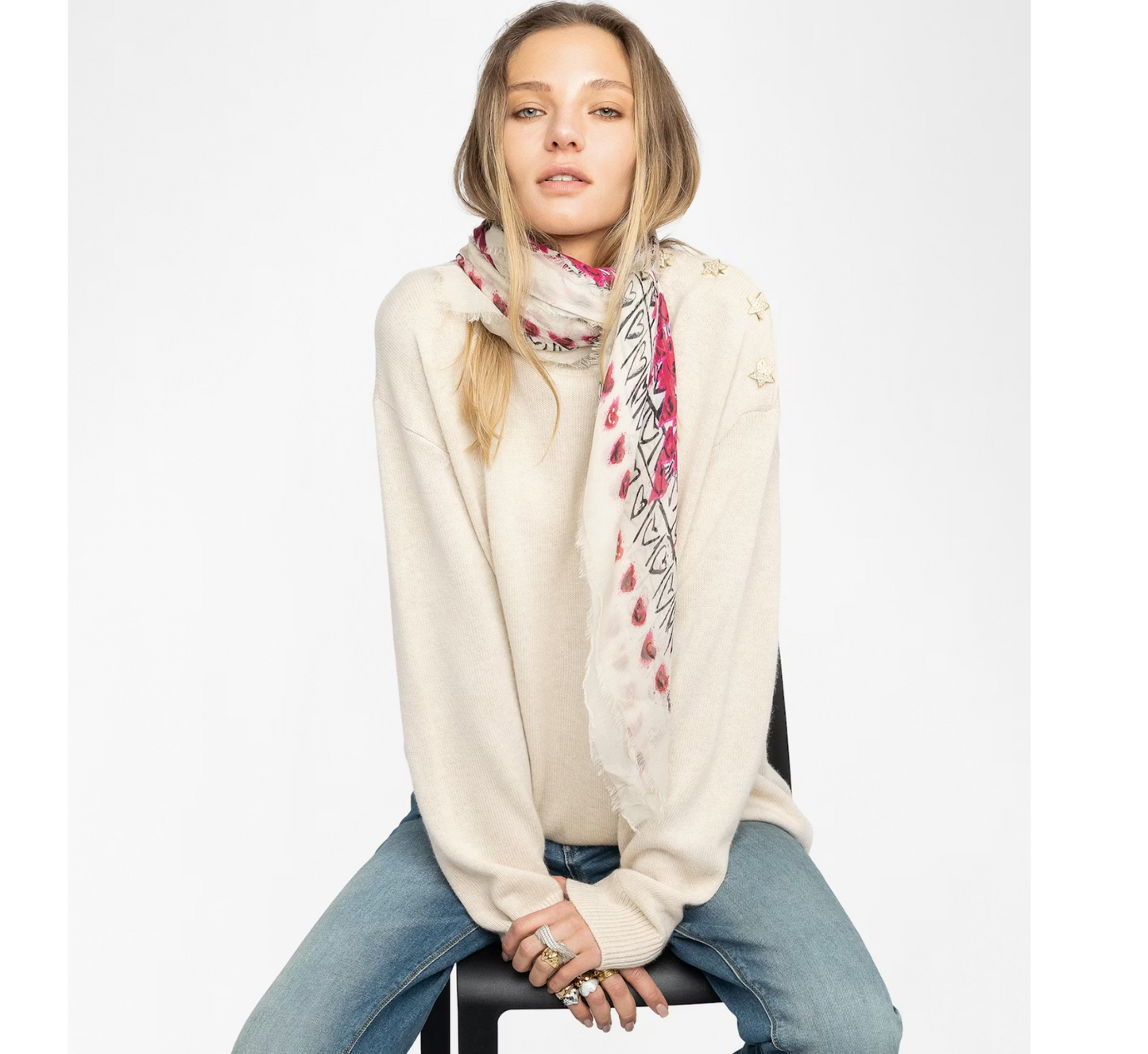 Z&V Kerry Hearts Scarf