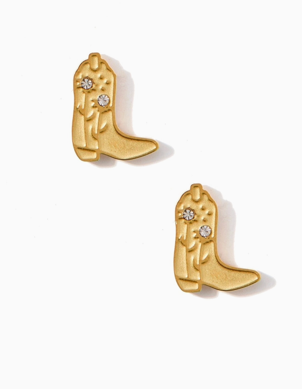 LinnyCo Screwback StudEarrings- Daisy Cowgirl Boot