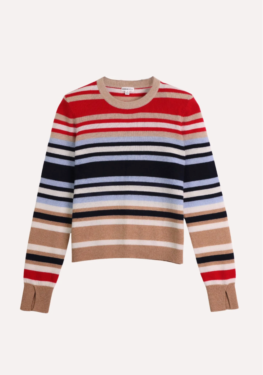 MR Stripe Crew Sweater